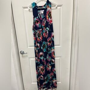 Motherhood Maternity Blue Floral Summer Dress